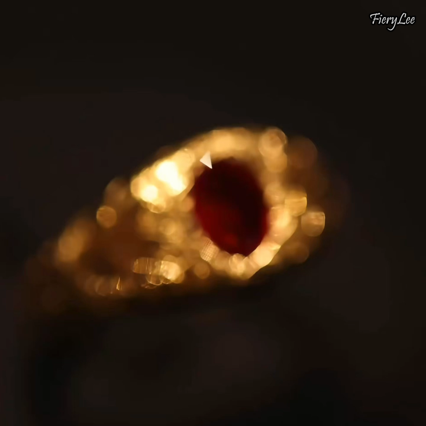 1ct Renaissance Medici Engraving Ruby Ring