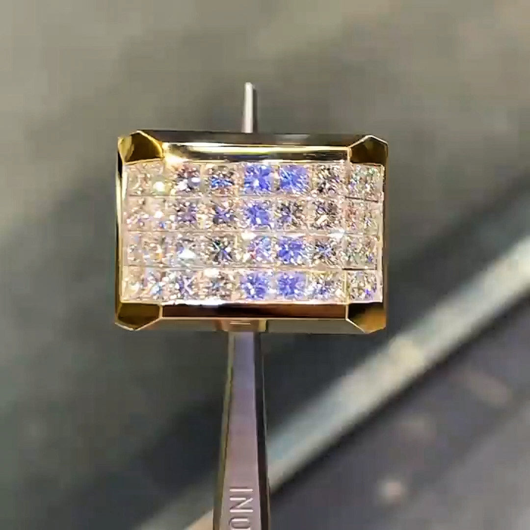 Classic 5.5ctw Princess Cut Invisible Set Ring