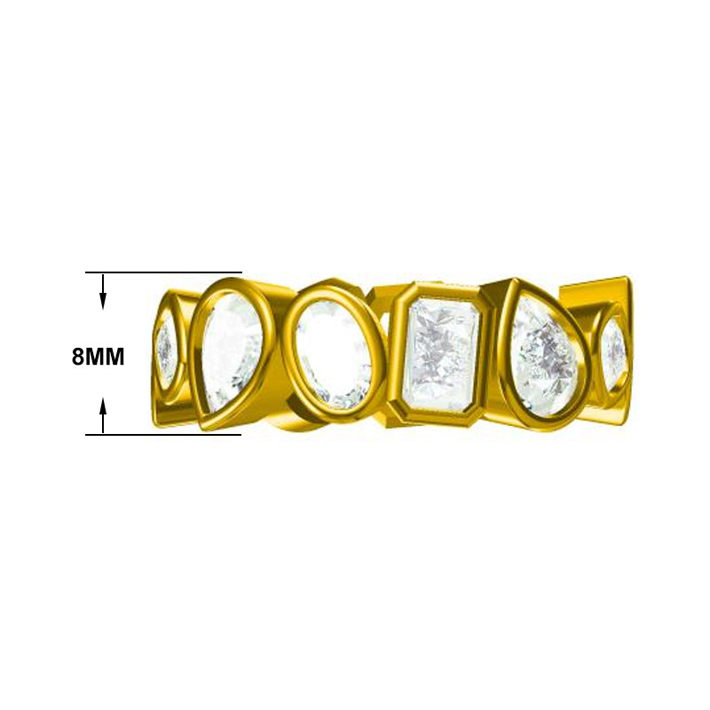 Multi-Cut Mixed Shape Eternity Wedding Band
