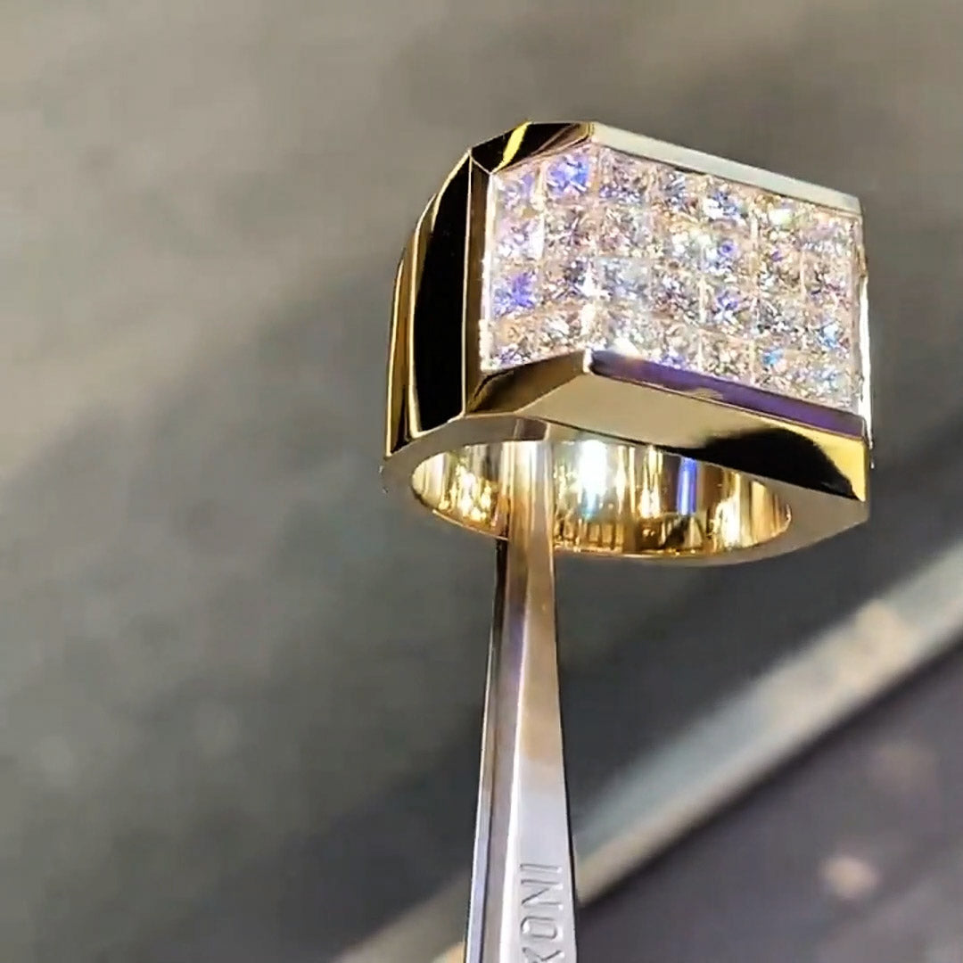Classic 5.5ctw Princess Cut Invisible Set Ring