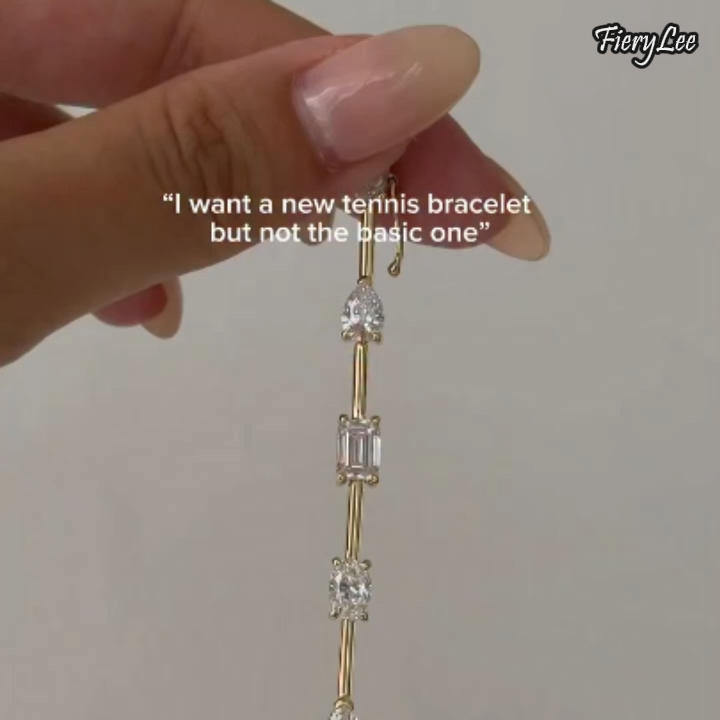 10 Stones Fancy Shape Tennis Bracelet