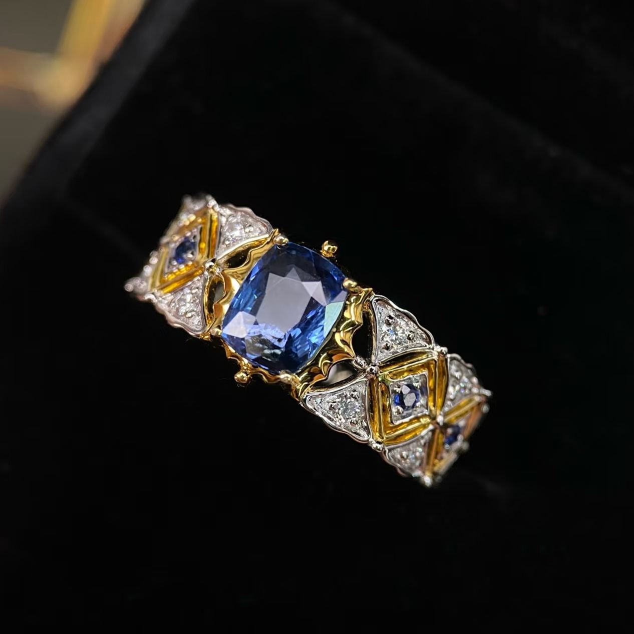 Lab Gemstone 1.5ct Oval Cut Engagement Couple Ring Set- Fierylee Made