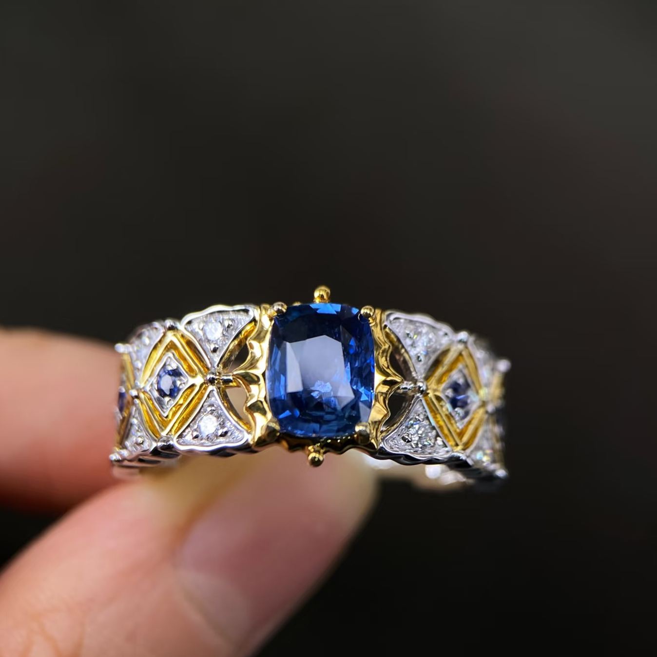 Lab Gemstone 1.5ct Oval Cut Engagement Couple Ring Set- Fierylee Made
