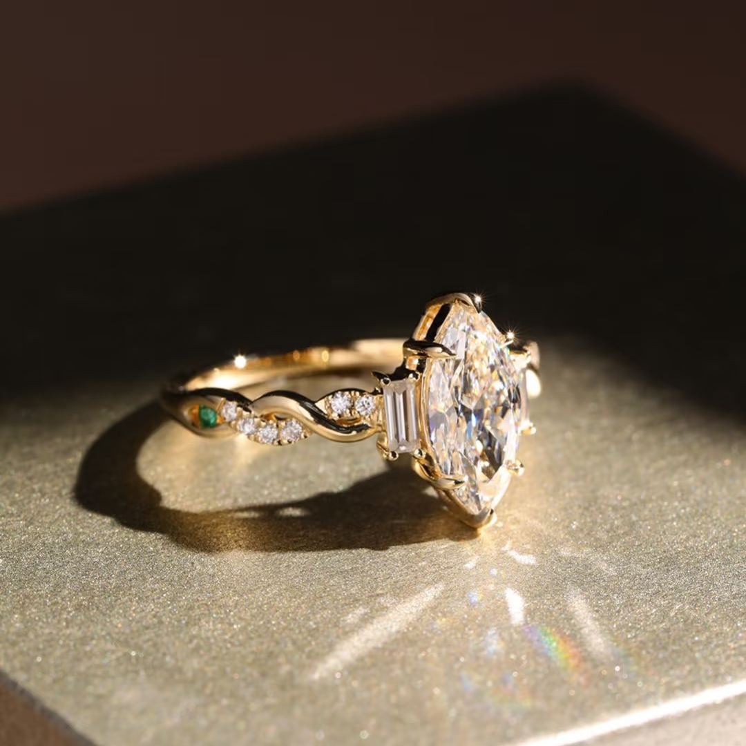 [Copy]2ct Radiant Cut Classic Engagement Ring - Fierylee Made