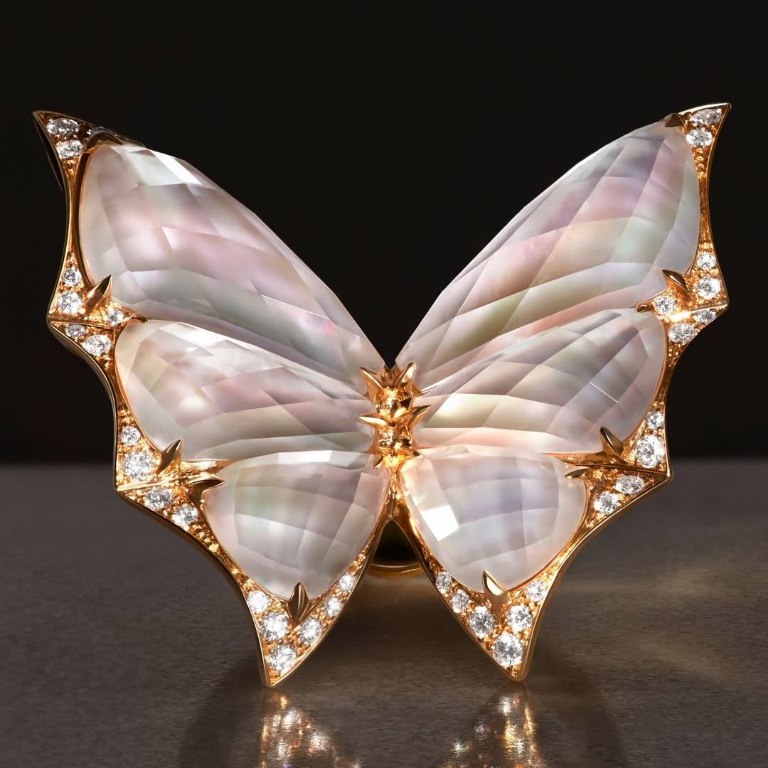 Winged Wonder 18K Cocktail Ring