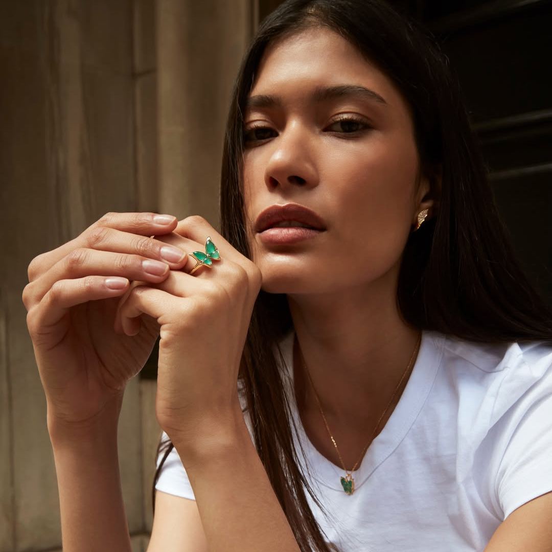 Winged Wonder 18K Cocktail Ring