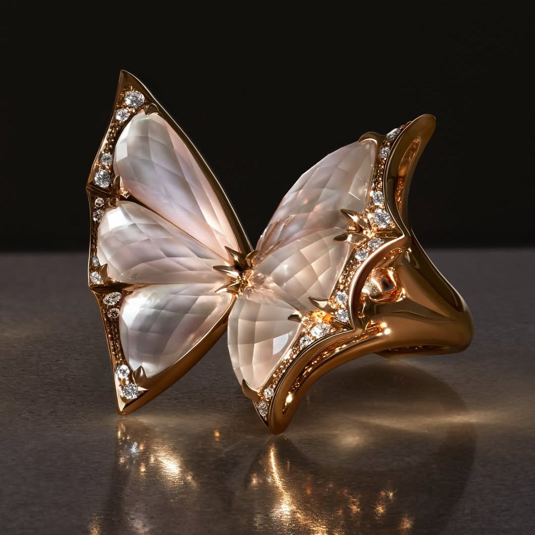 Winged Wonder 18K Cocktail Ring