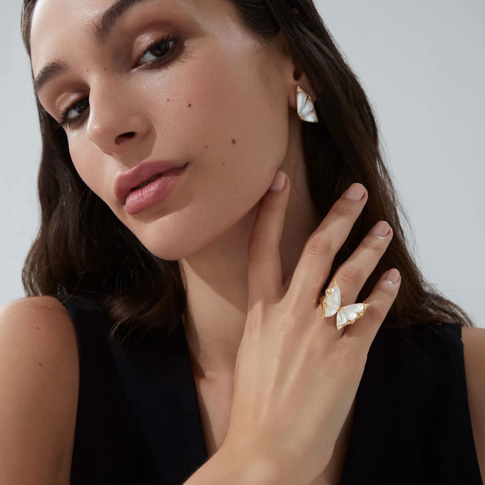 Winged Wonder 18K Cocktail Ring