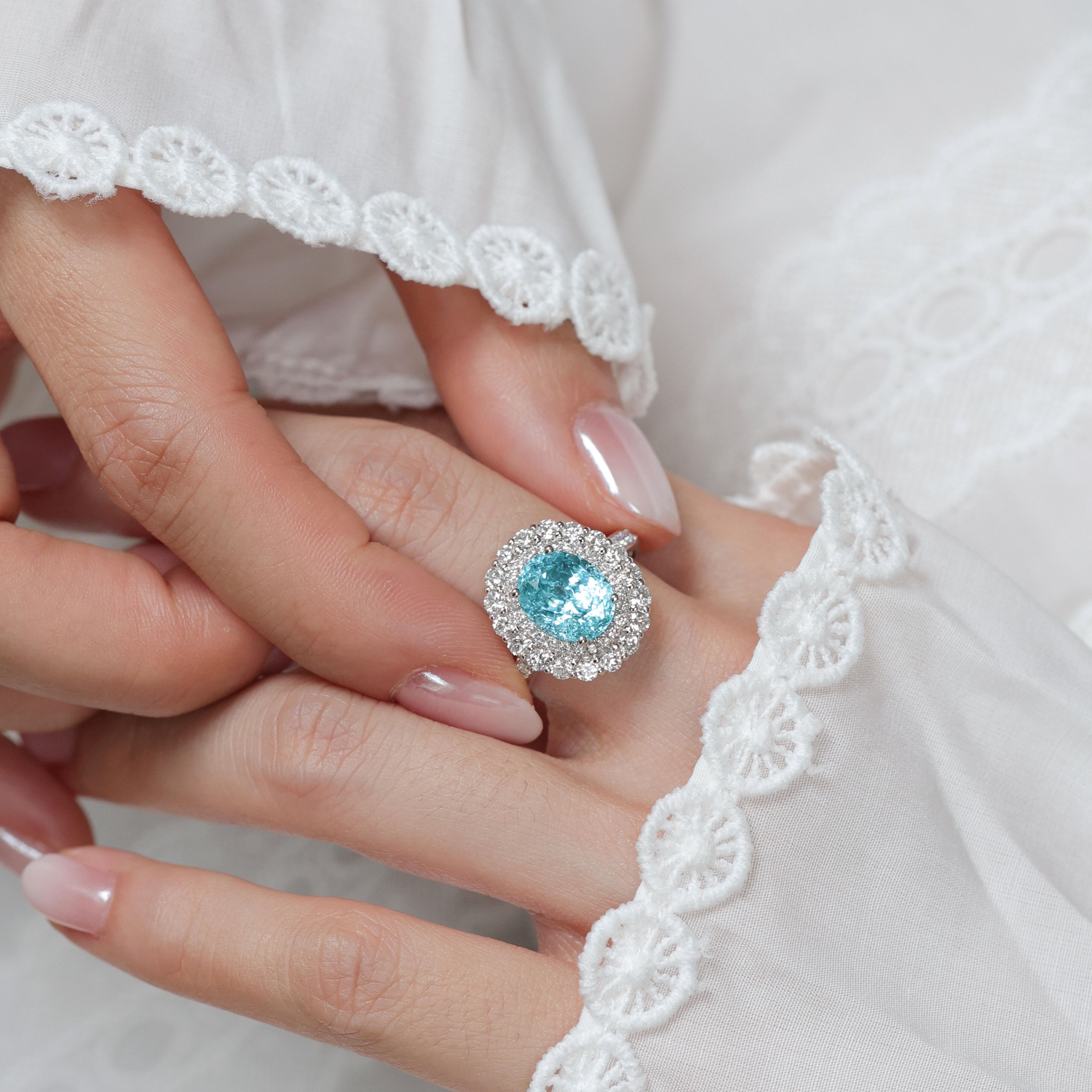 [Copy]Lotus Color Padparadscha Cushion Cut Band