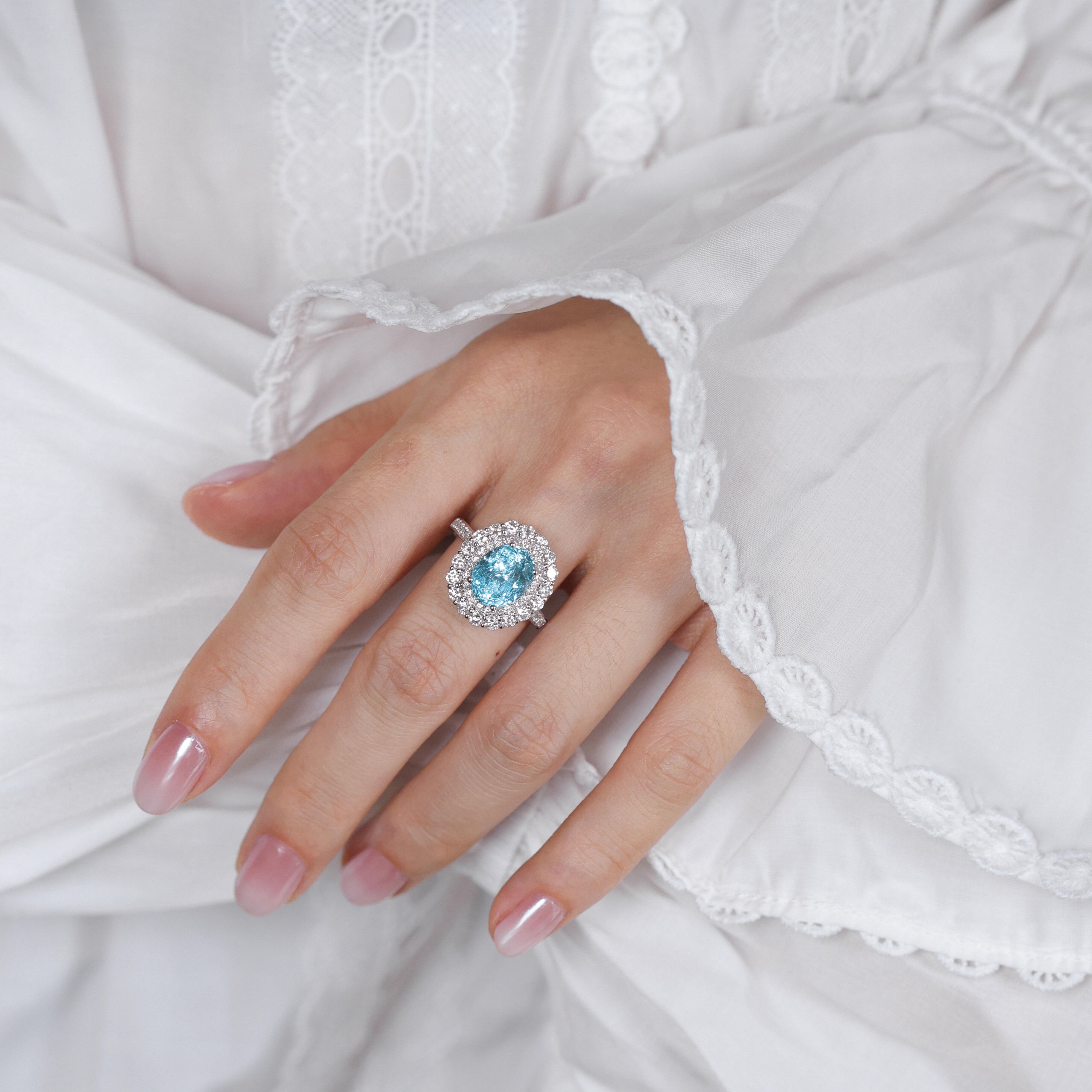 [Copy]Lotus Color Padparadscha Cushion Cut Band