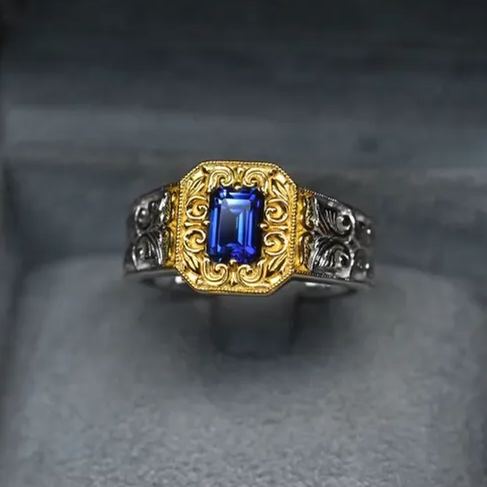 [Copy]GodFather Emerald 18K Gold Heavily Pavé Band