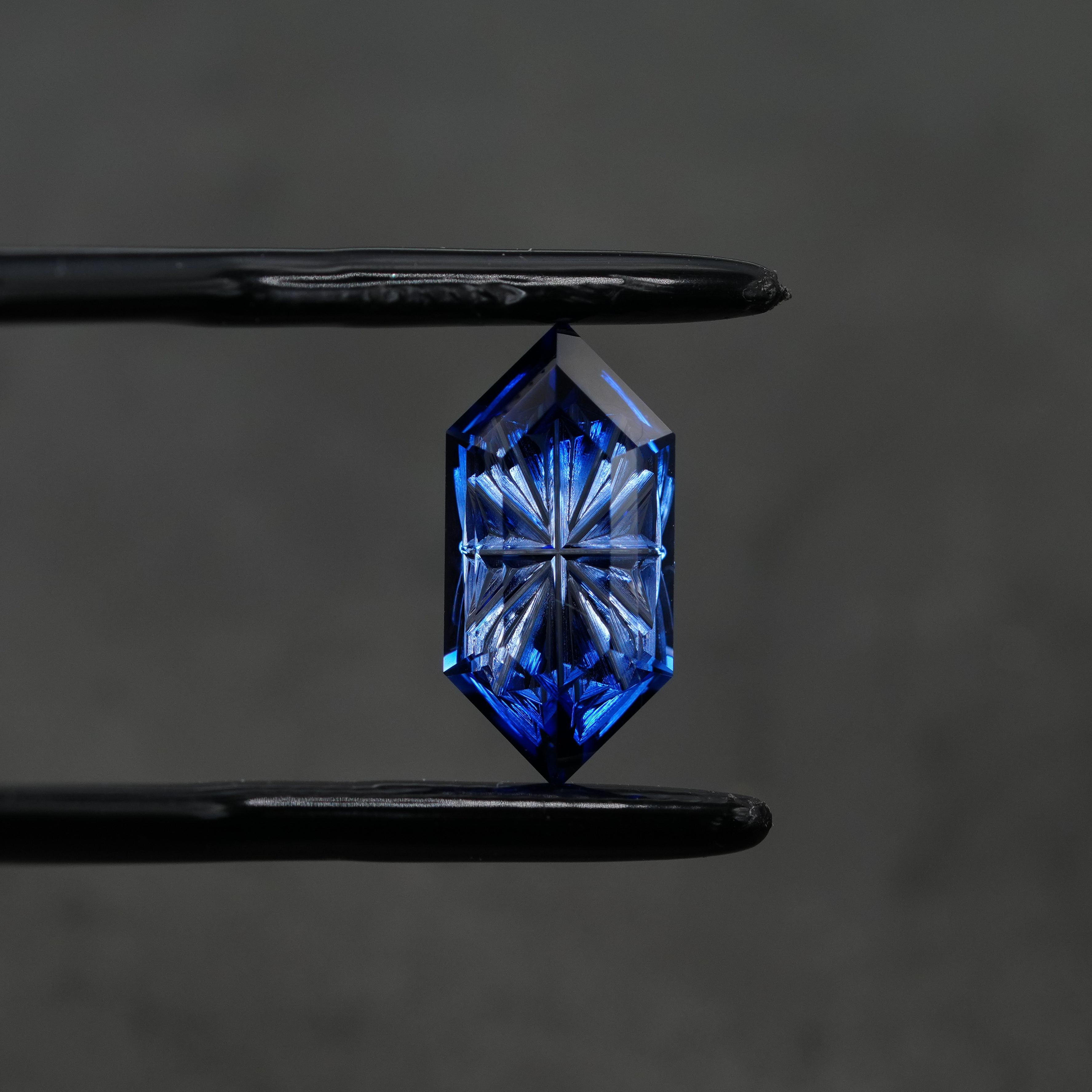 Fantasy Cut Lab-created Blue Sapphire Ring