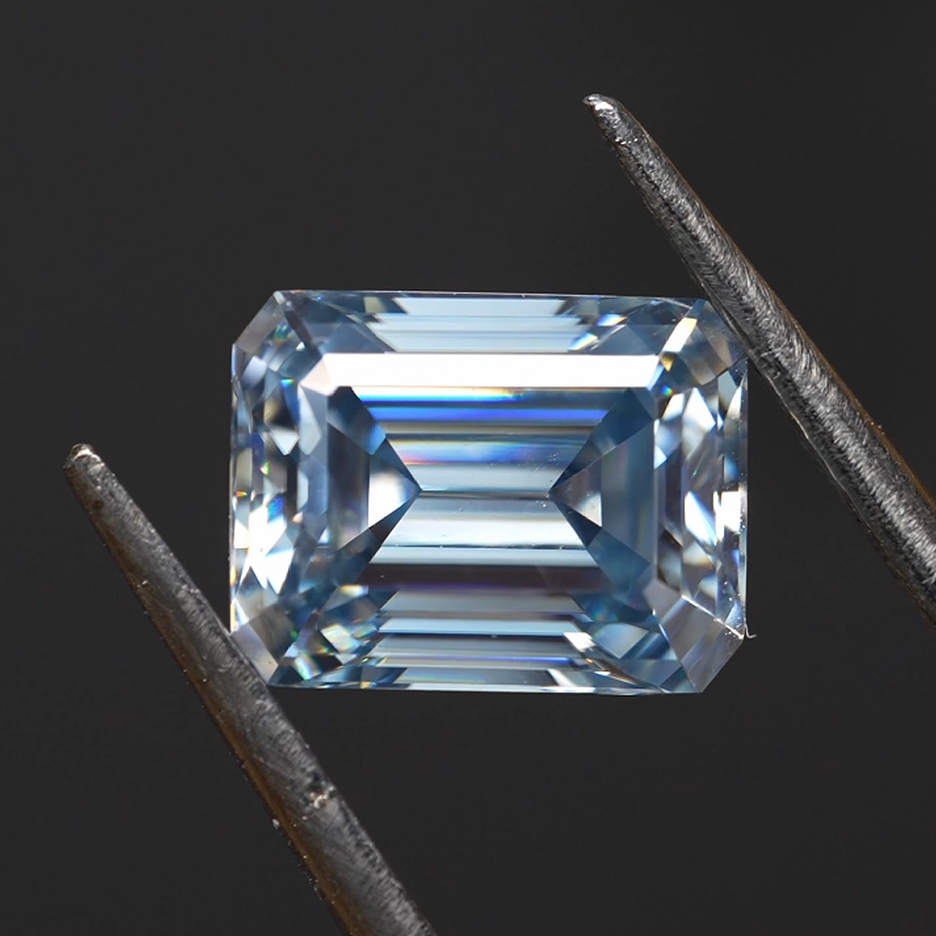 Blue Hour 3.5ct Emerald Azure Veins Ring