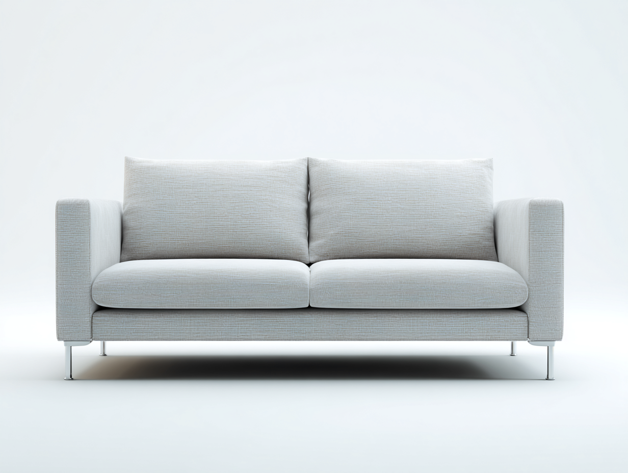 Canapé 2 places tissu-170x85x78 cm-gris-salon-style moderne