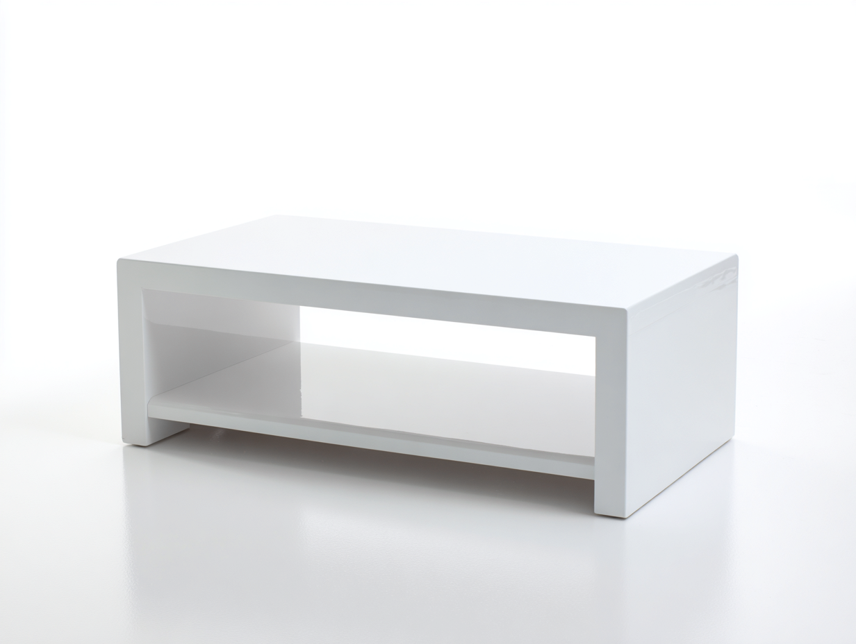 Table basse bois-110x60x40 cm-blanc-salon-style moderne