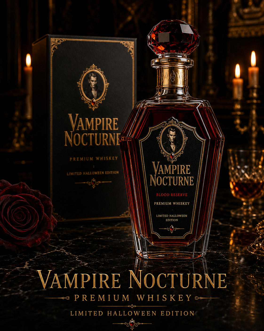 Vampire Wine Bottle Halloween Series – Vampire Wine Bottle main product image
