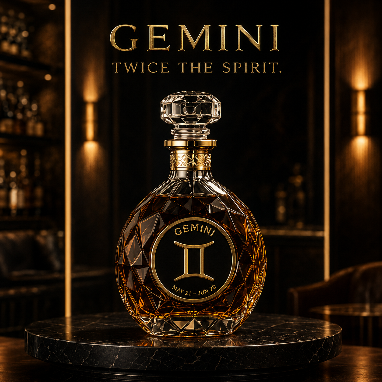Gemini Gemini-Themed Wine Bottle main product image