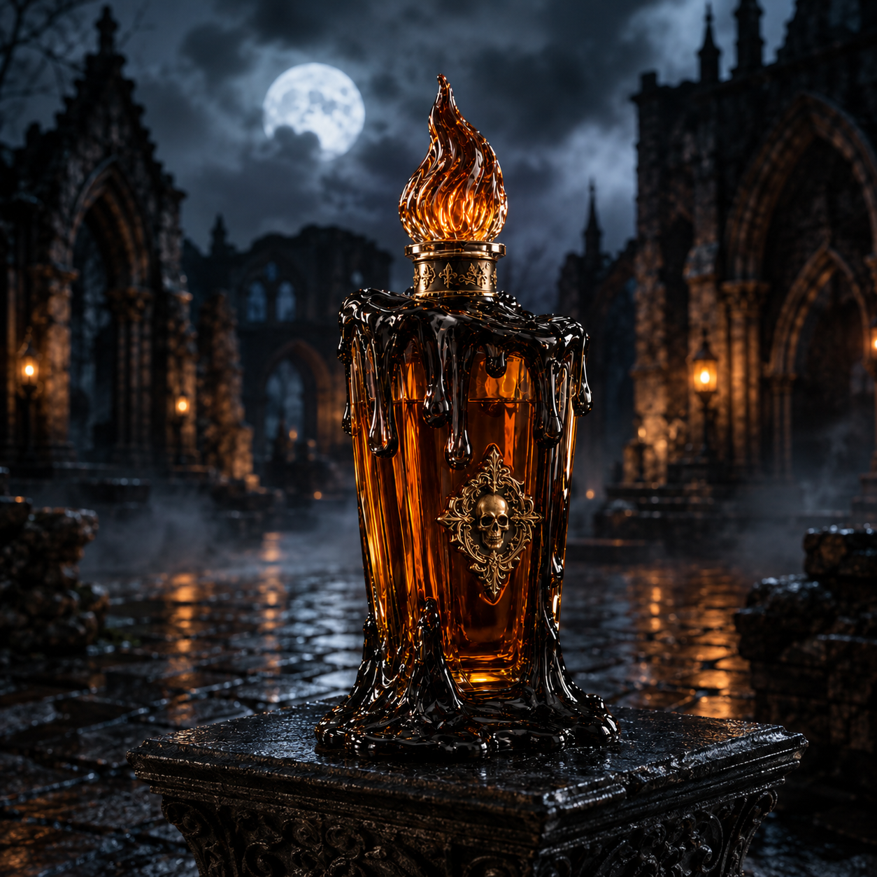 Halloween Series &ndash; Candle Wine Bottle Halloween Series &ndash; Candle Wine Bottle product view