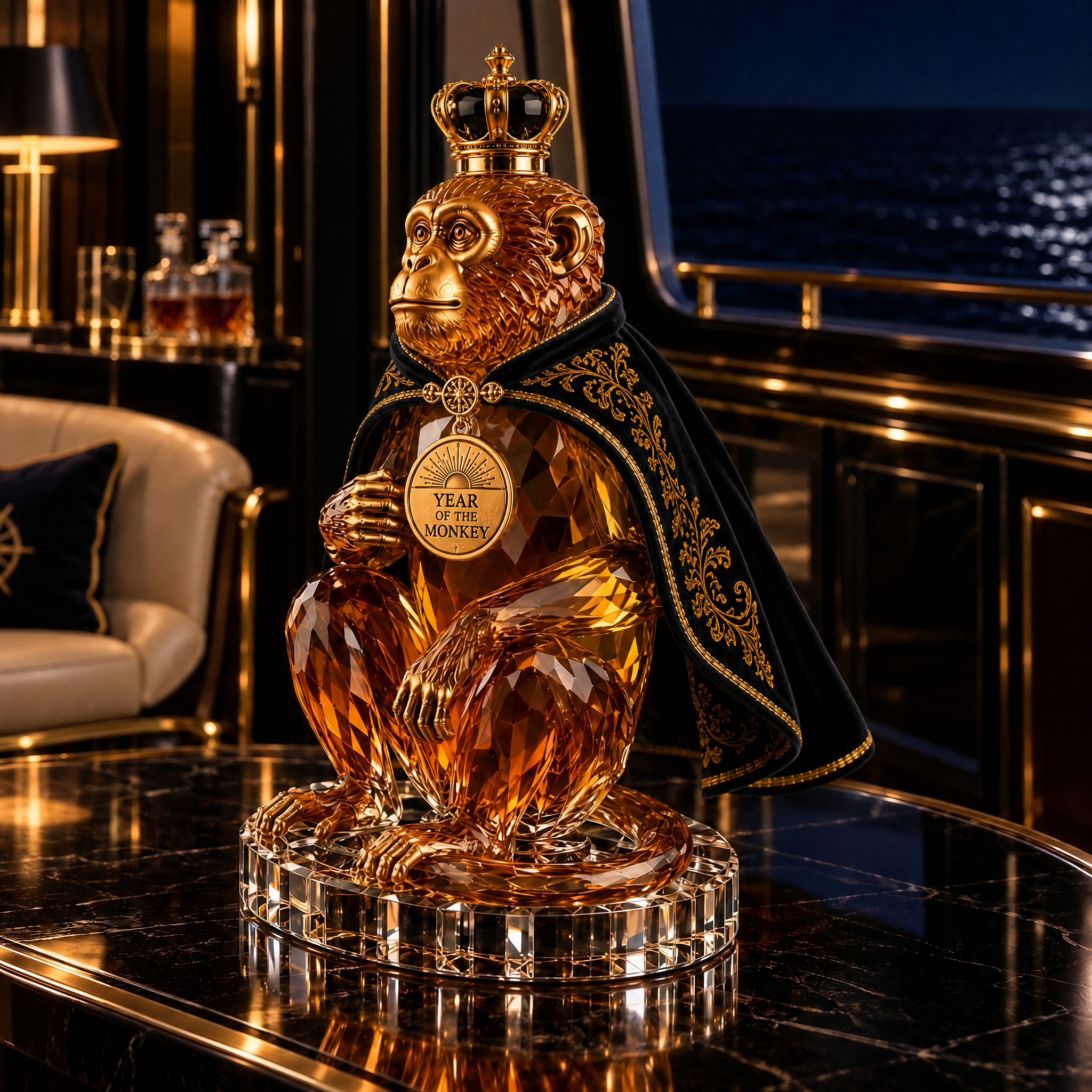The Ingenious Innovator™ —🐒 Year of the Monkey Royal Collectible Whiskey Decanter
