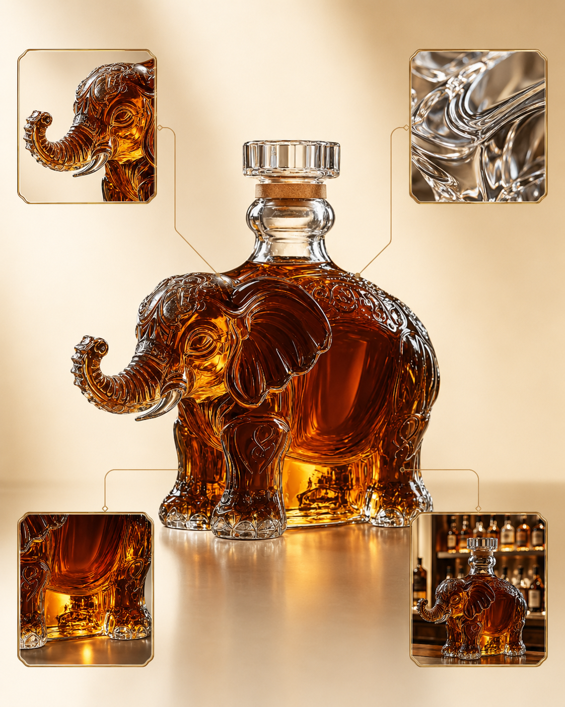🐘 Elephant Whiskey Decanter – The Gift He’ll Never Expect, But Always Display