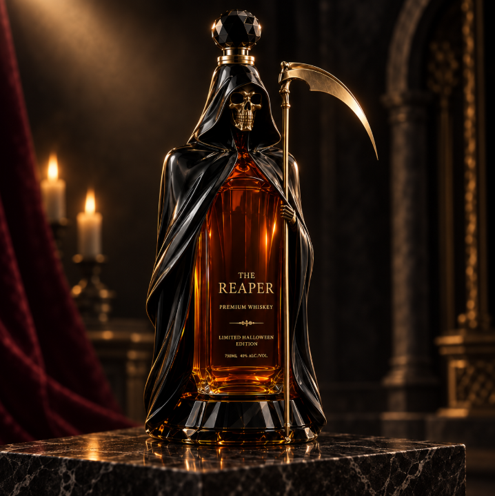 Halloween Series – Grim Reaper Wine Bottle Halloween Series – Grim Reaper Wine Bottle product view