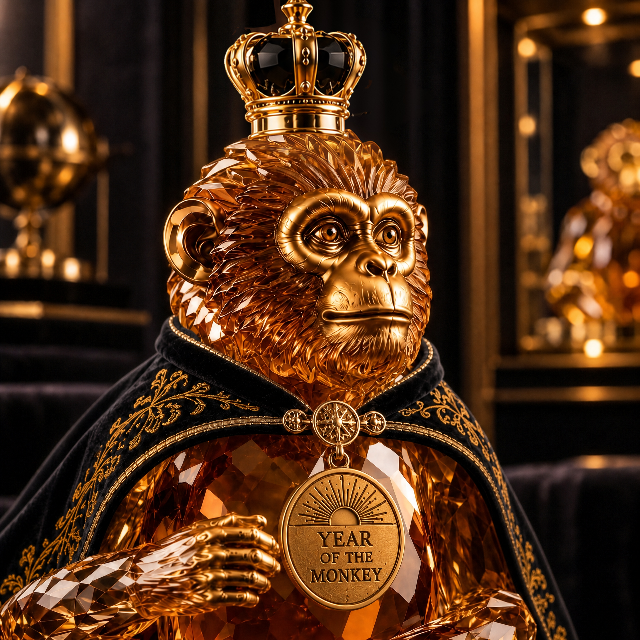 The Ingenious Innovator™ —🐒 Year of the Monkey Royal Collectible Whiskey Decanter