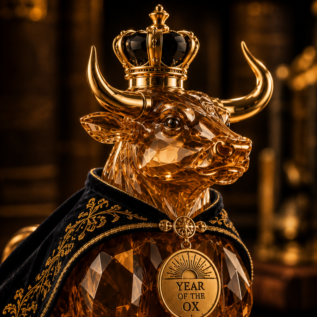 The Steadfast Builder™ —🐂 Year of the Ox Royal Collectible Whiskey Decanter