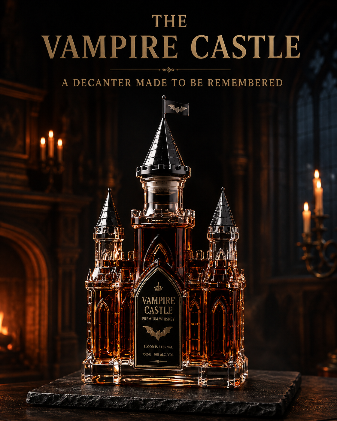 Castle Halloween Series &ndash; Castle Wine Bottle product view