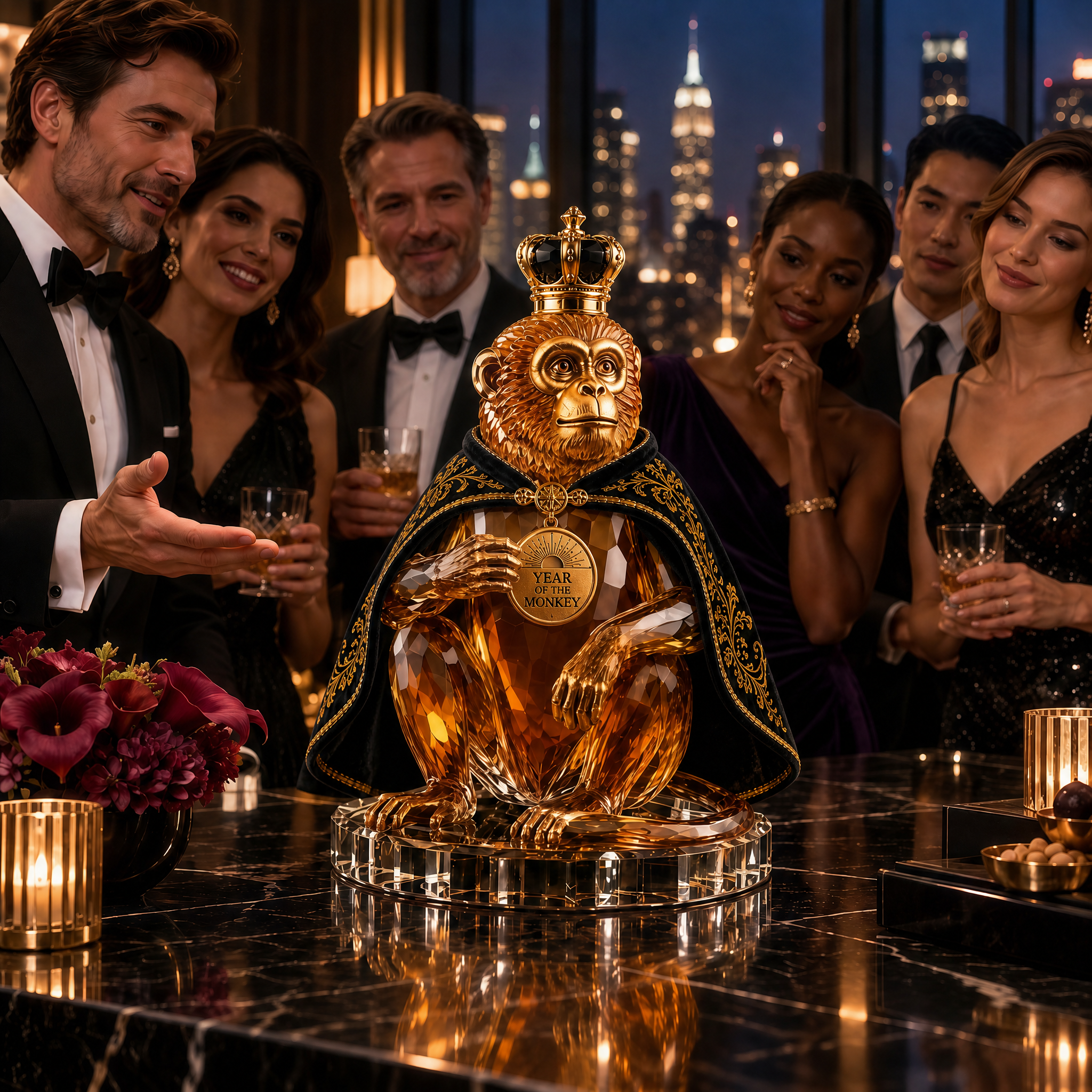 The Ingenious Innovator™ —🐒 Year of the Monkey Royal Collectible Whiskey Decanter