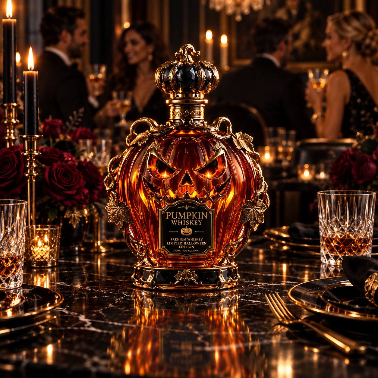 🎃Halloween Series – Pumpkin Wine Bottle