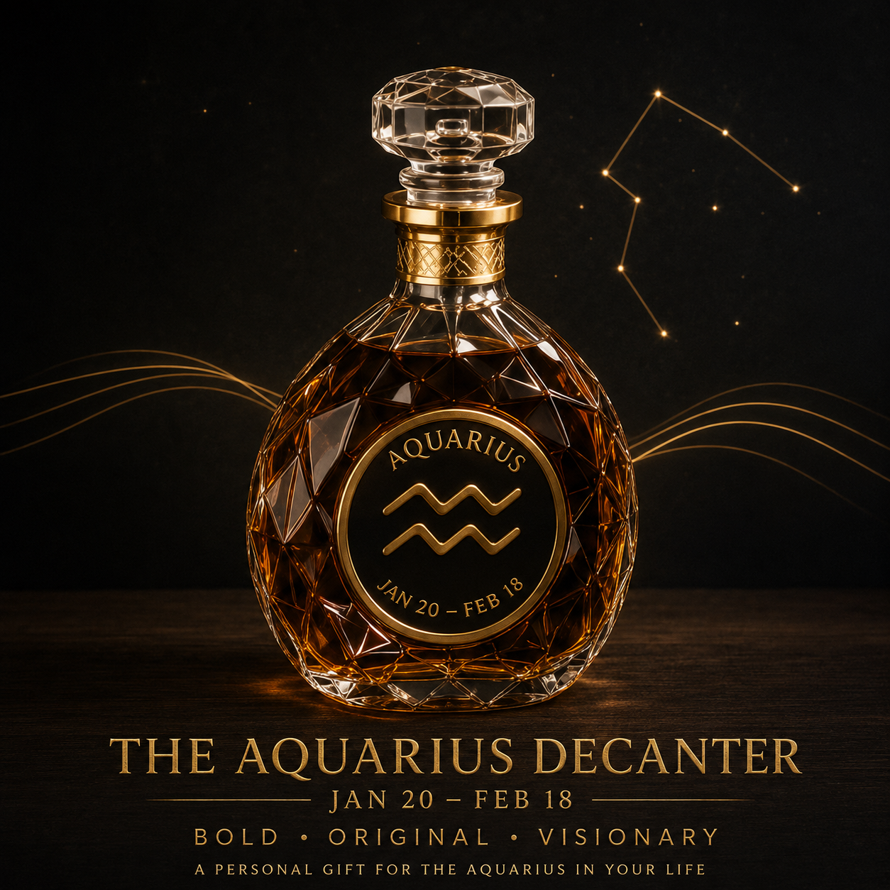 Aquarius Aquarius-Shaped Wine Bottle product view