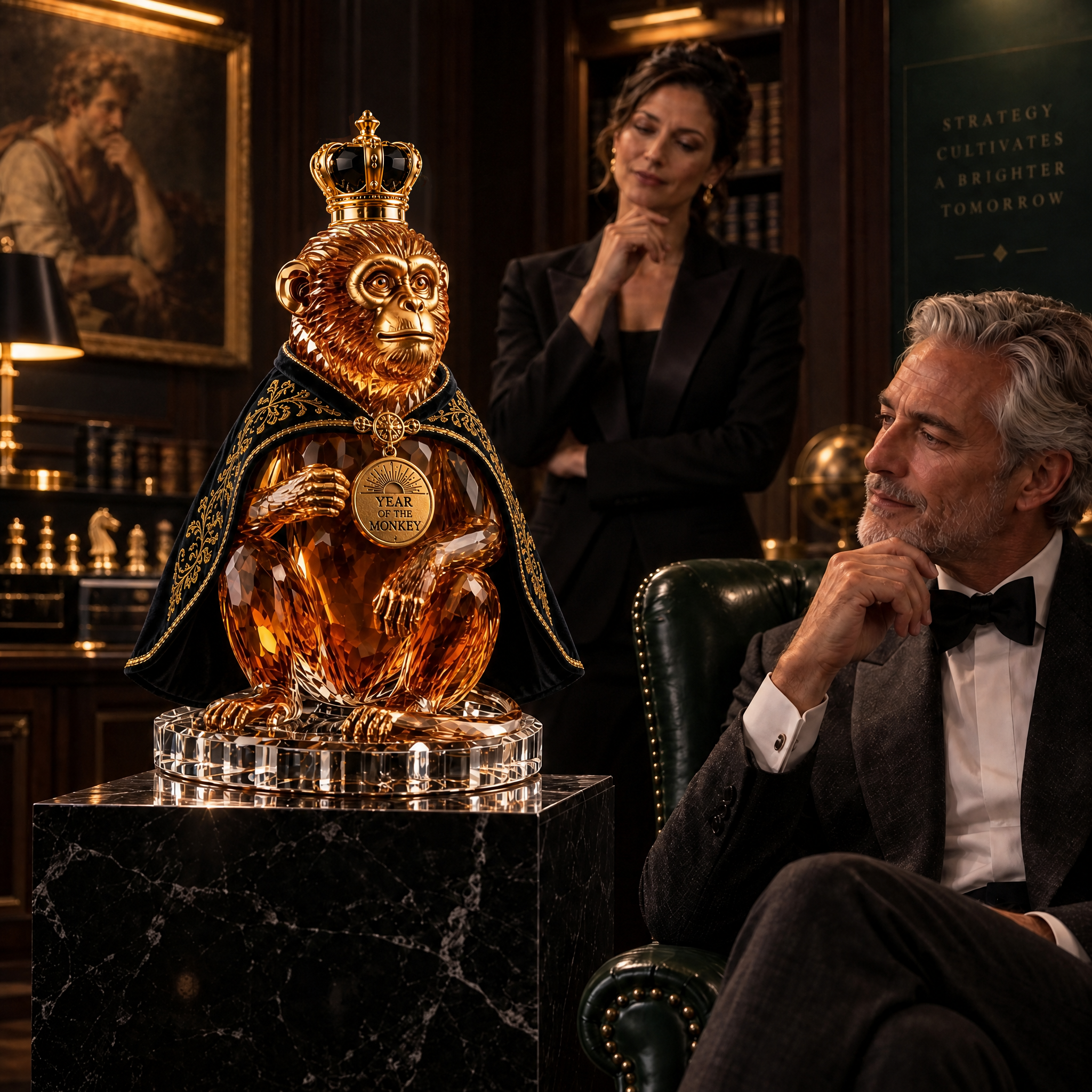 The Ingenious Innovator™ —🐒 Year of the Monkey Royal Collectible Whiskey Decanter