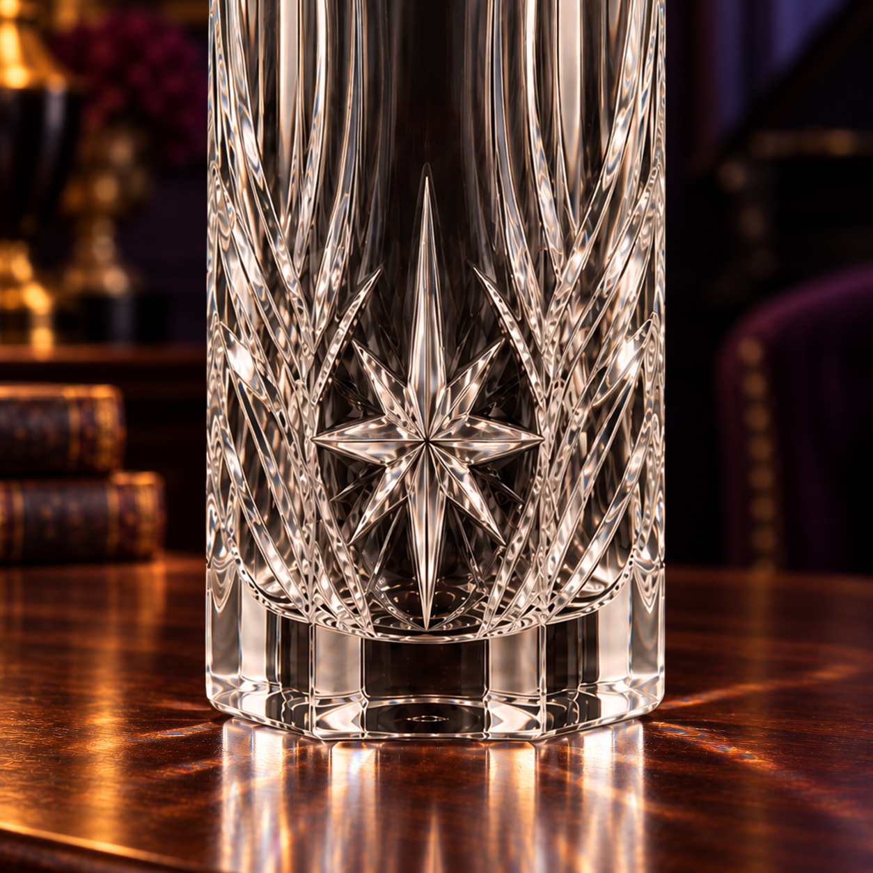 Kaelvorny Amethyst Nocturne Luxury Crystal Decanter — The Heirloom Facets Collection