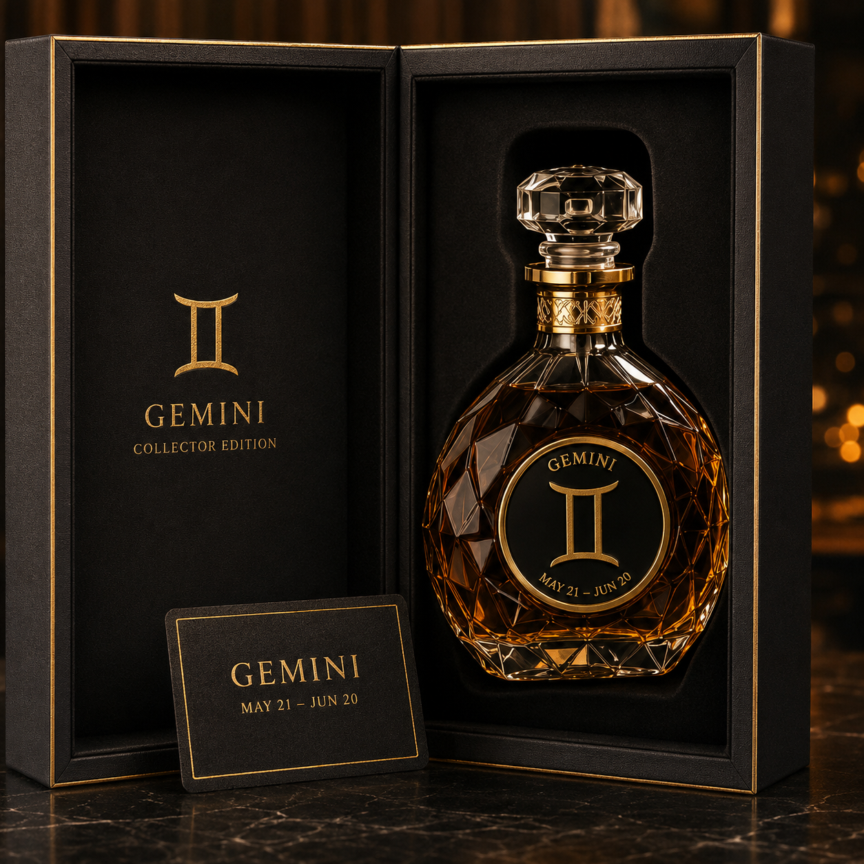 Gemini Gemini-Themed Wine Bottle product view