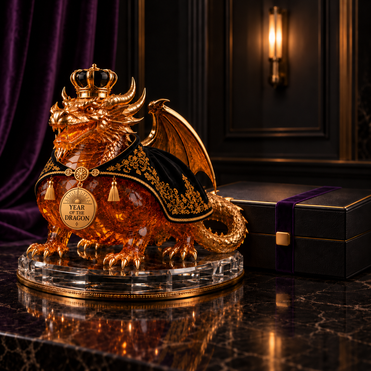 The Imperial Visionary™ — 🐉Year of the Dragon Royal Collectible Whiskey Decanter