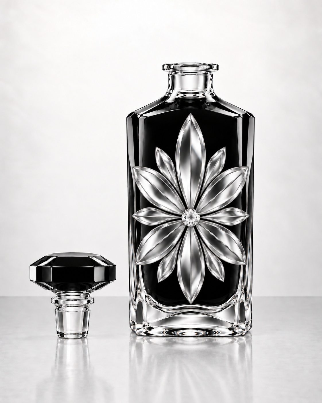 The Kaelvorny Sovereign Bloom — Luxury Crystal Decanter