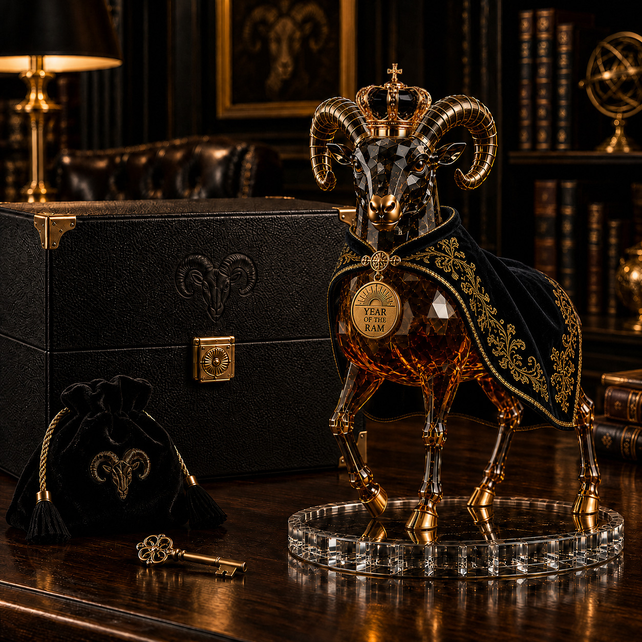 The Inspired Creator™ — 🐑Year of the Goat Royal Collectible Whiskey Decanter