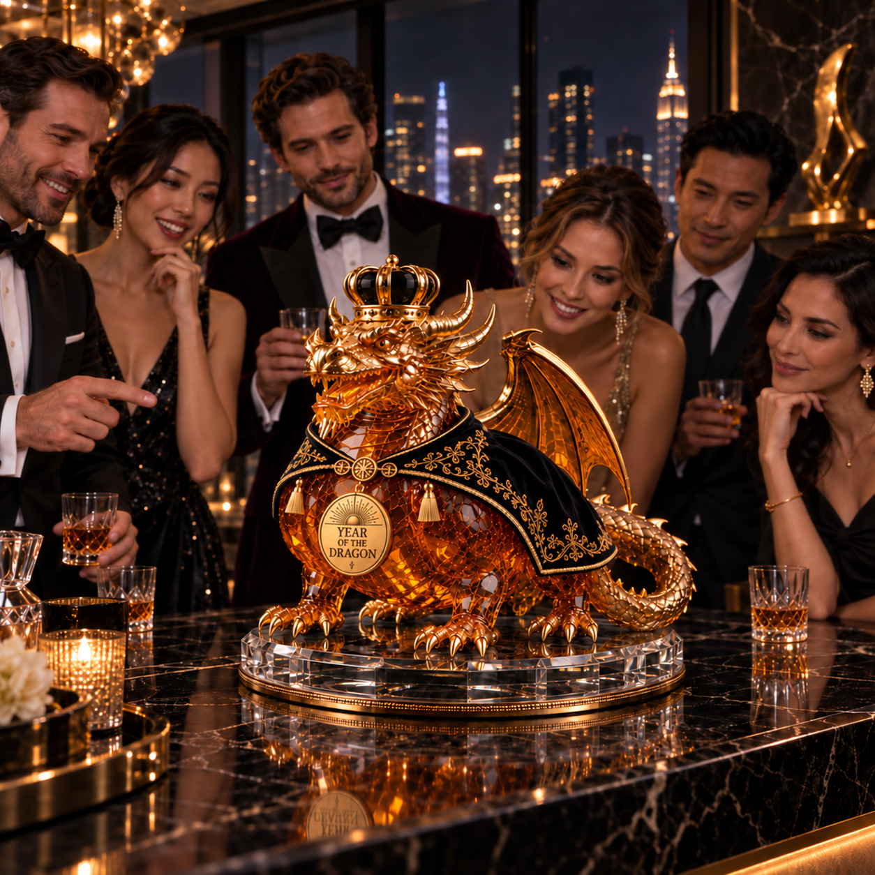 The Imperial Visionary™ — 🐉Year of the Dragon Royal Collectible Whiskey Decanter