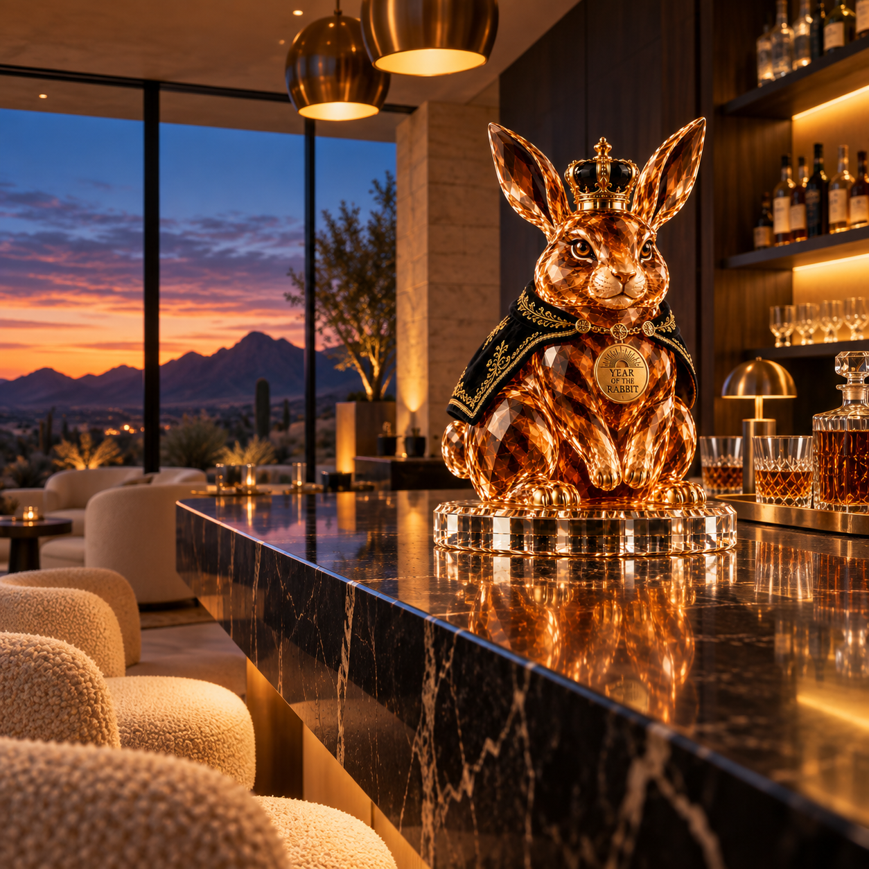 The Graceful Diplomat™ —🐇 Year of the Rabbit Royal Collectible Whiskey Decanter