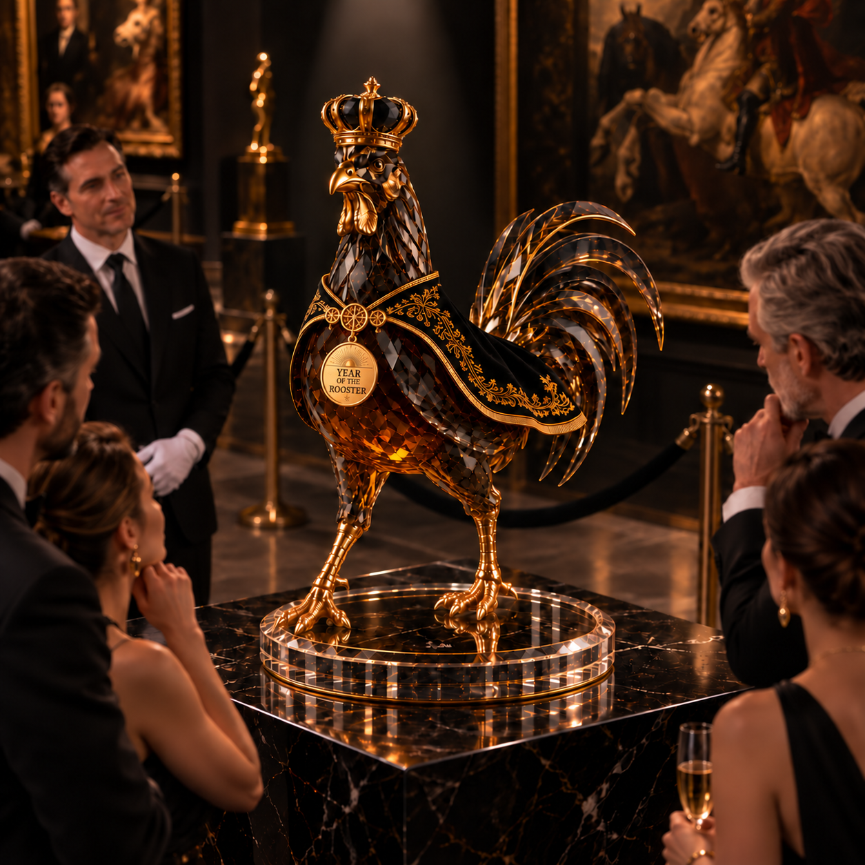The Proud Standard-Bearer —🐔 Year of the Rooster Royal Collectible Whiskey Decanter