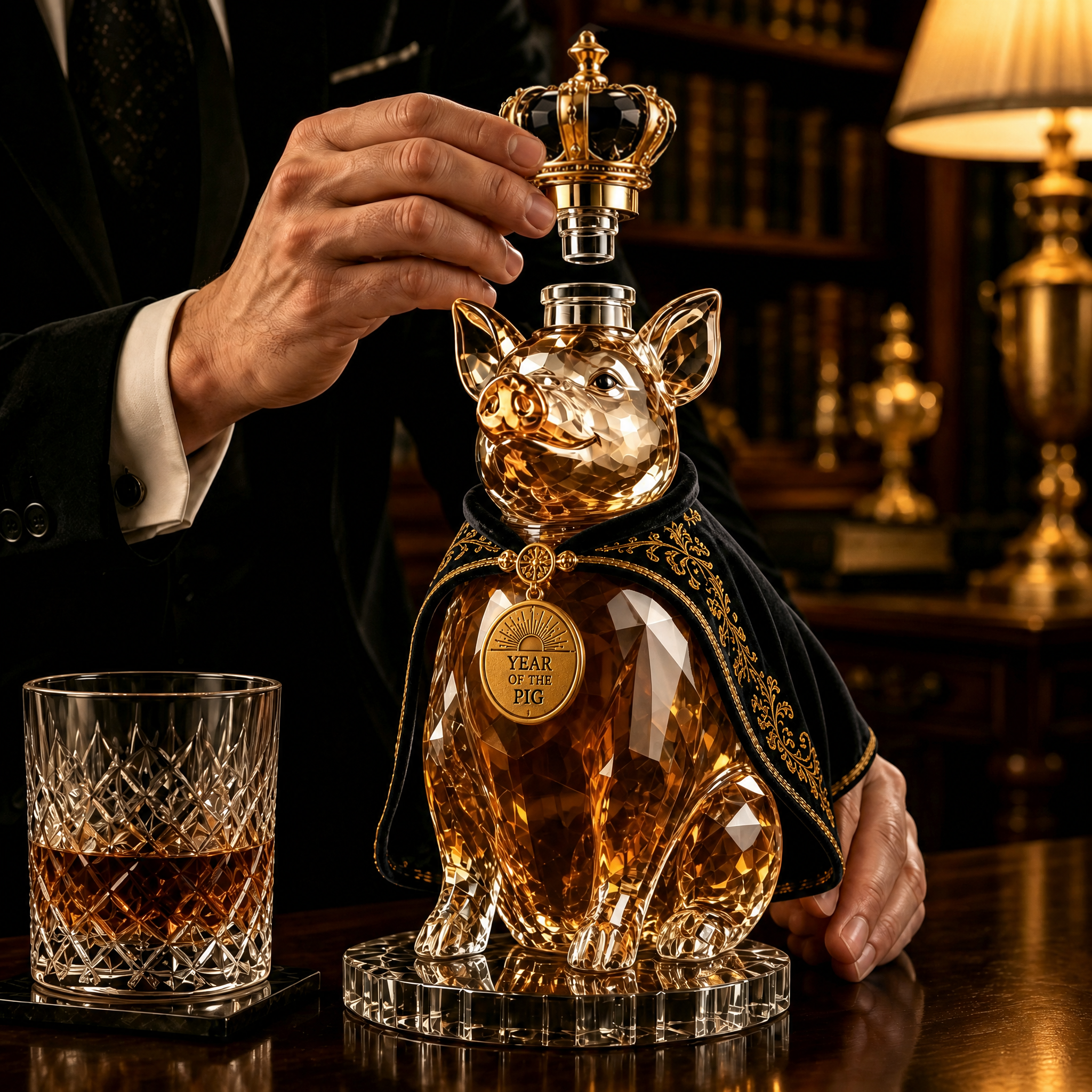 The Generous Benefactor™ — 🐖Year of the Pig Royal Collectible Whiskey Decanter