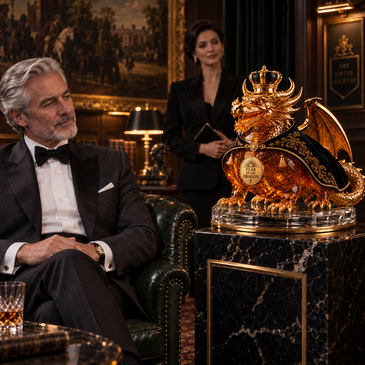 The Imperial Visionary™ — 🐉Year of the Dragon Royal Collectible Whiskey Decanter