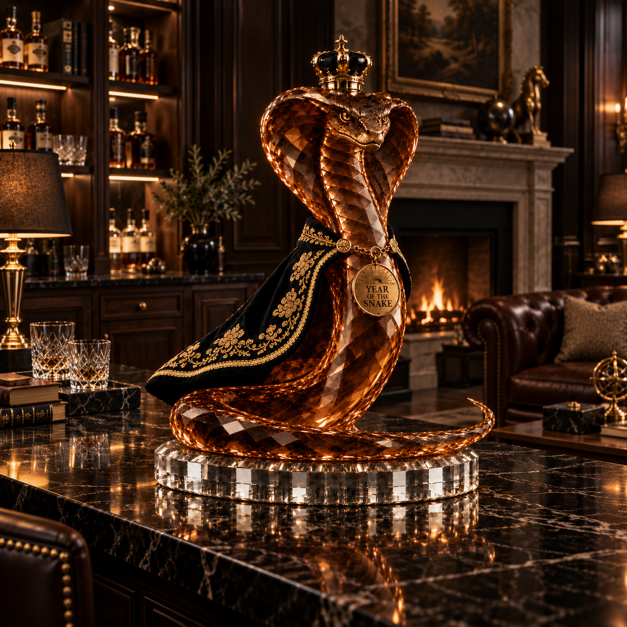 The Silent Sage™ — 🐍Year of the Snake Royal Collectible Whiskey Decanter