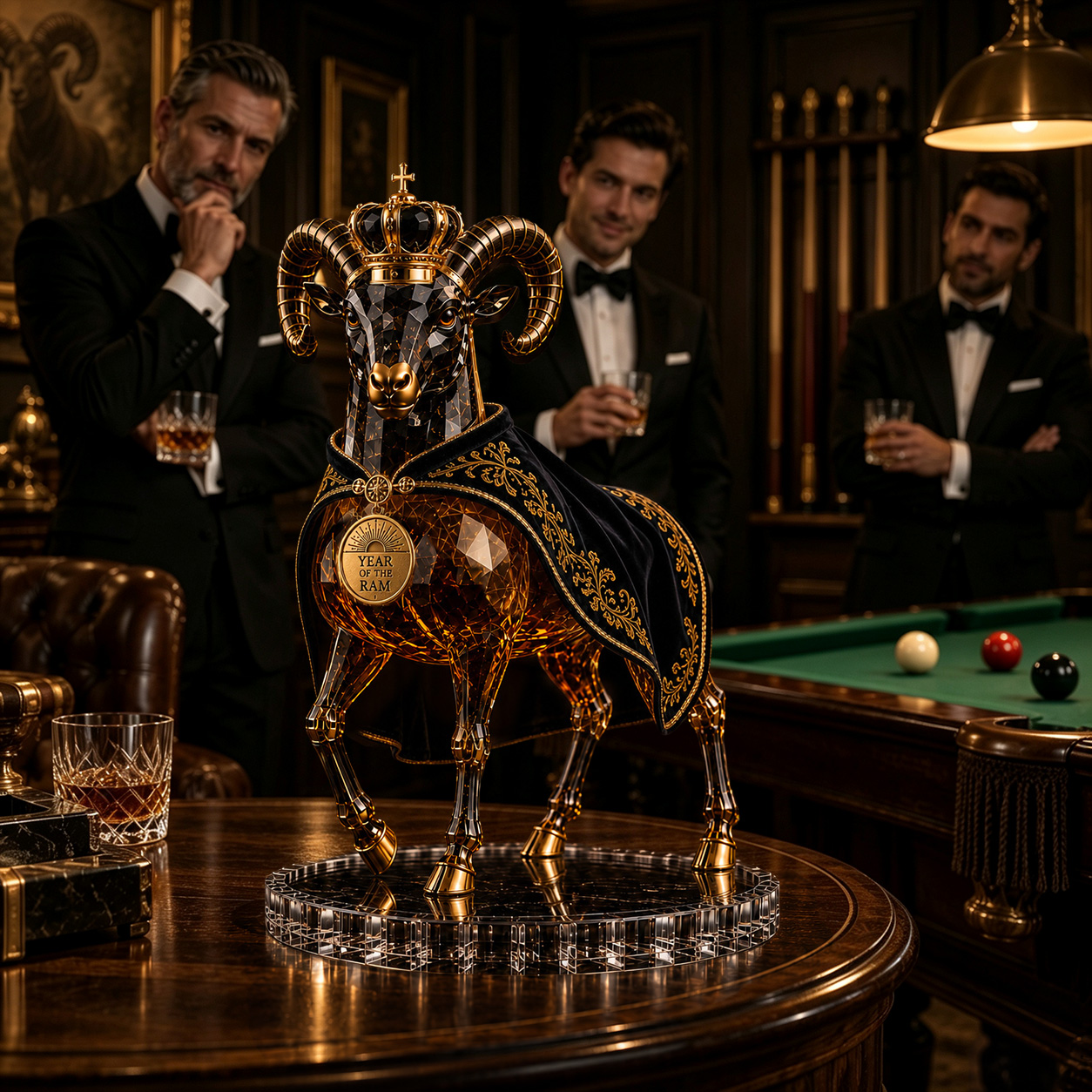 The Inspired Creator™ — 🐑Year of the Goat Royal Collectible Whiskey Decanter