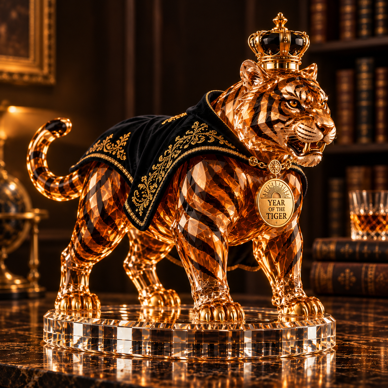 The Fearless Challenger™ —🐅 Year of the Tiger Royal Collectible Whiskey Decanter