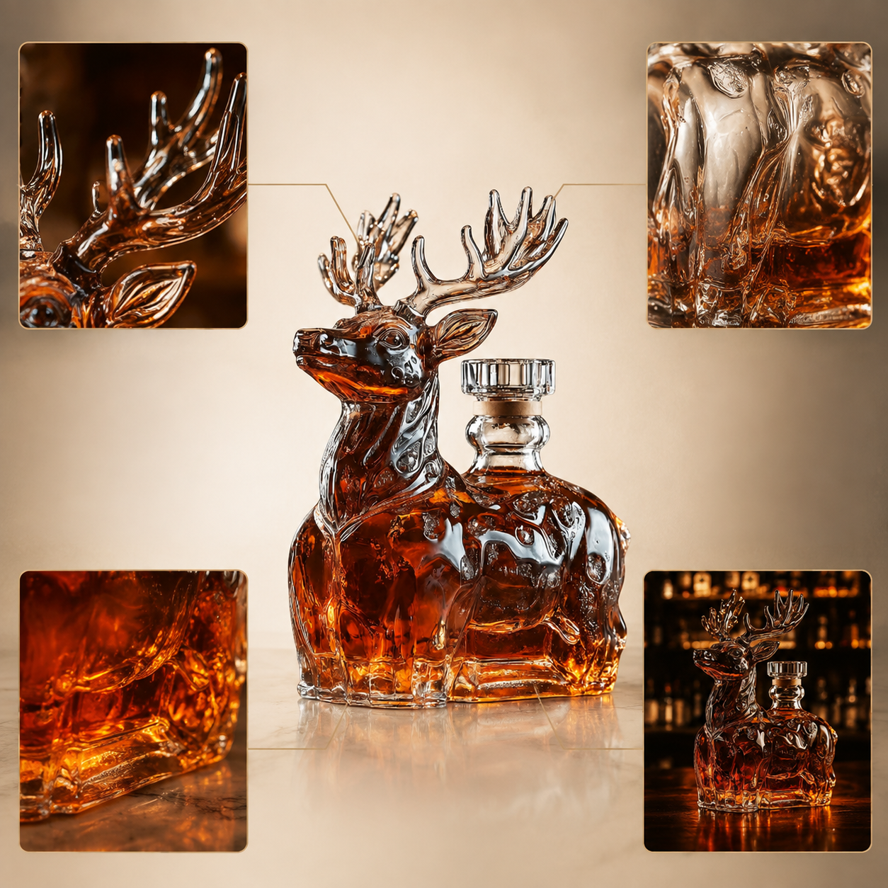 🦌 Stag Whiskey Decanter – A One-of-a-Kind Gift He’ll Proudly Display