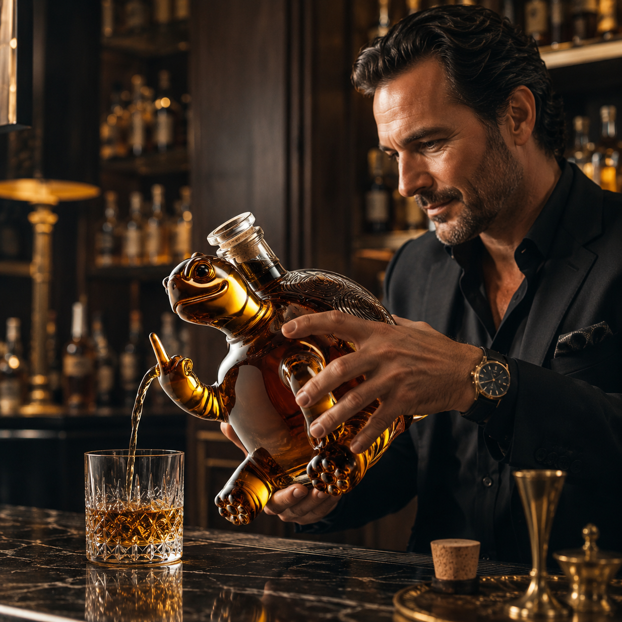 🐢 Rude Turtle Whiskey Decanter – For People With Questionable Taste & Great Whiskey
