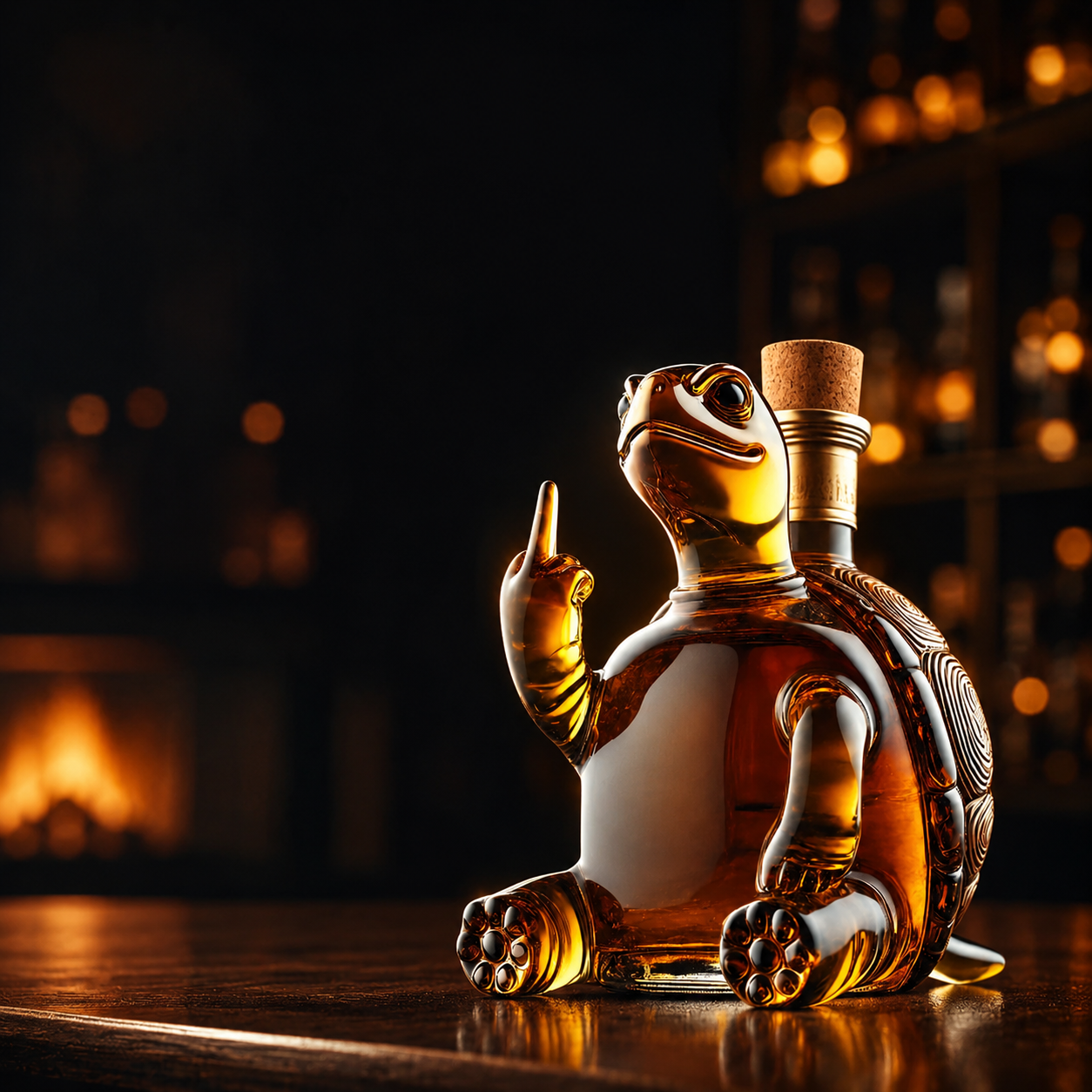 🐢 Rude Turtle Whiskey Decanter – For People With Questionable Taste & Great Whiskey