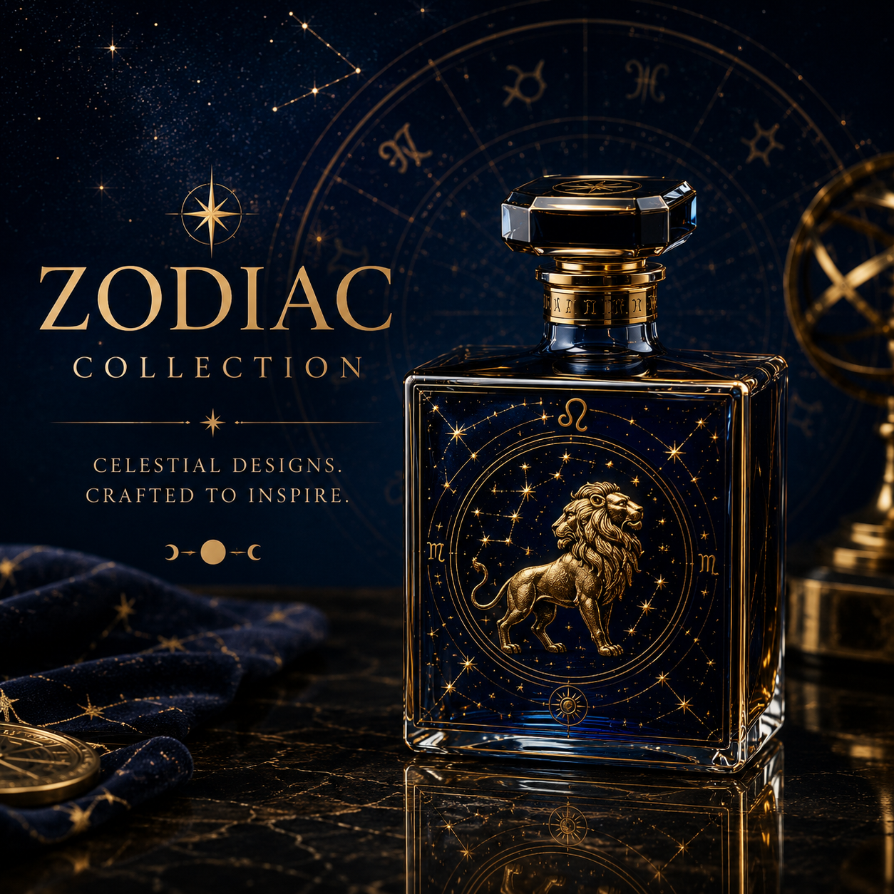 Zodiac-themed bottles