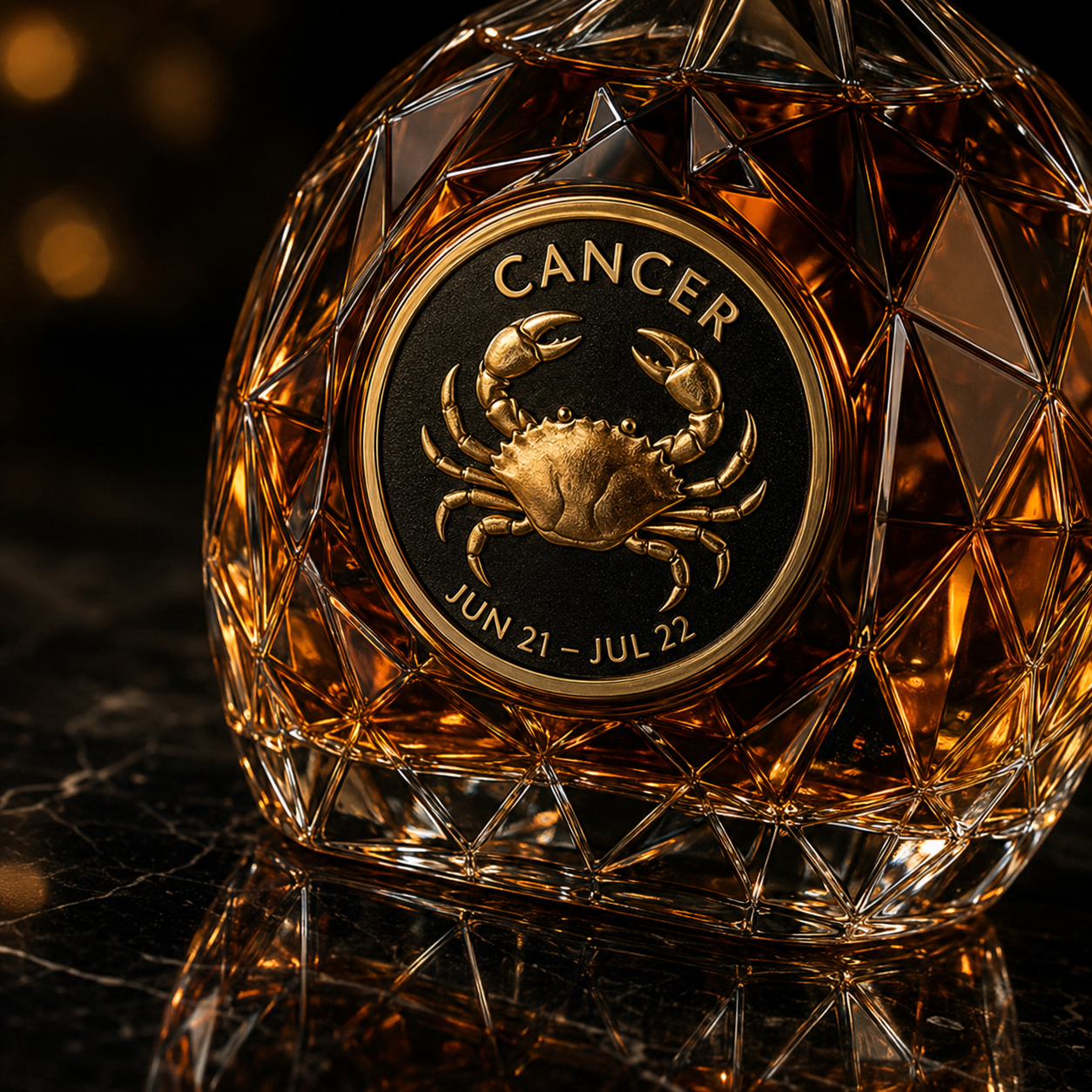 ♋️Cancer Zodiac Crystal Whiskey Decanter—A Luxurious, Collector-Grade Decanter Shaped Like the Cancer Sign